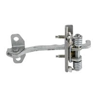 Door stop strap at the front