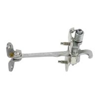 Door stop strap on both sides at the front