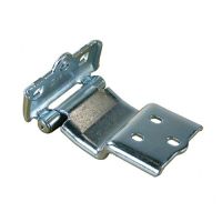 Rear door hinge at the bottom right