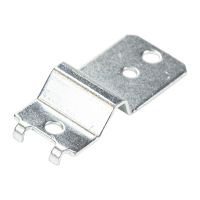 Retaining hinge on the top right of the sliding door