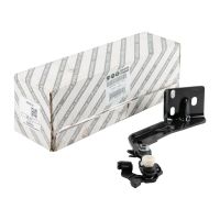 Sliding door hinge at the bottom right