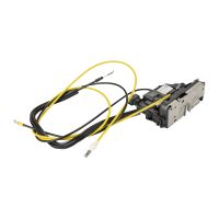 Sliding door lock on the right