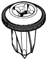 Plastic nut bolt clip