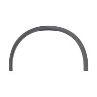 Decorative strip on the outside of the fender in the front left