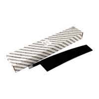 Trim strip lining outside on the B-pillar at the front left