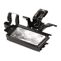 Footboard plate rear left