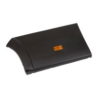 Impact protection strip on the left behind the rear axle