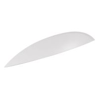 Trim strip above the right headlight