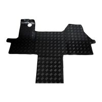 Foot mat rubber high-quality in black