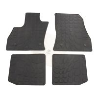 Foot mat set in rubber