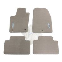 Floor mat set, middle stone gray with Jeep logo, set of 4