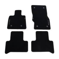 Floor mats set of 4 velor with silver embroidered Stelvio logo