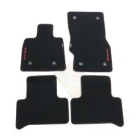 Floor mats set of 4 velor with red Stelvio logo