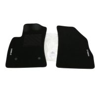 Floor mat set 2 pieces for the front velor
