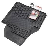 Black rubber floor mat set without attachment