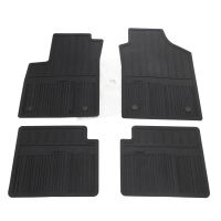 Rubber floor mat set, 4 pieces