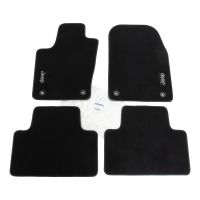 3-part velor floor mat