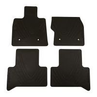 Set of 4 rubber floor mats
