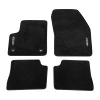 Set of 4 velor floor mats