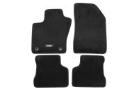 Set of 4 velour floor mats