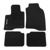 Floor mat set velor black