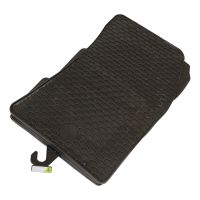 Rubber floor mat set with high edge, 4 pieces
