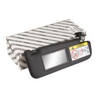 Sun visor right black