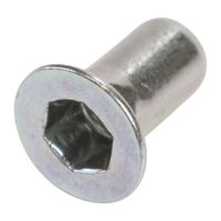 Rivet fastening door panel