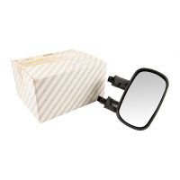 Manually black right exterior mirror