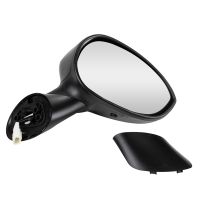 Electrically adjustable right exterior mirror, black