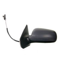 Manually primed exterior mirror on the left