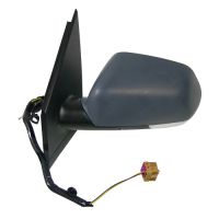 Manually primed exterior mirror on the left