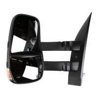 Outside mirror original left electr. adjustable temp. sensor long mirror arm