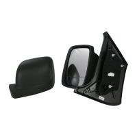 Outside mirror left manual short complete with cap black