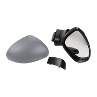 Electrically heated exterior mirror on the right with temperature sensor