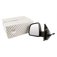 Mechanically adjustable left wing mirror