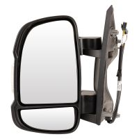 Exterior mirror left electrically adjustable Temp.Sensor 16W short mirror arm