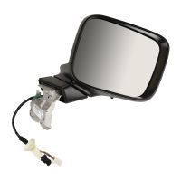Electrically adjustable exterior mirror on the right