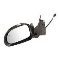 Electrically adjustable exterior mirror on the left