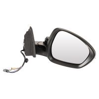 wing mirror on the left, convex, heated, electrically foldable