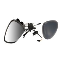 Convex heated wing mirror on the left