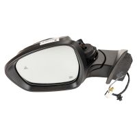 wing mirror on the left, heated, electrically foldable, convex