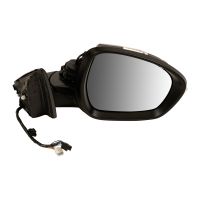 wing mirror on the right, heated, electrically foldable, convex