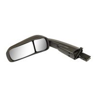 wing mirror hanging on the left, electrically adjustable, wide-angle mirror, heated