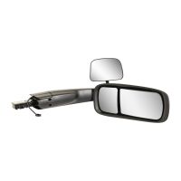 wing mirror hanging on the left, electrically adjustable, wide-angle mirror, heated