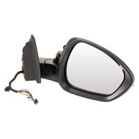 wing mirror on the right, convex, heated, electrically foldable