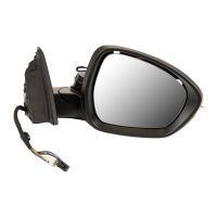 wing mirror on the right, convex, heated, electrically foldable
