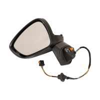Left exterior mirror electrically folding