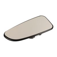 wing mirror glass, lower left, electrically heated