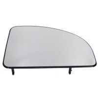 Outside mirror glass electric heatable left top